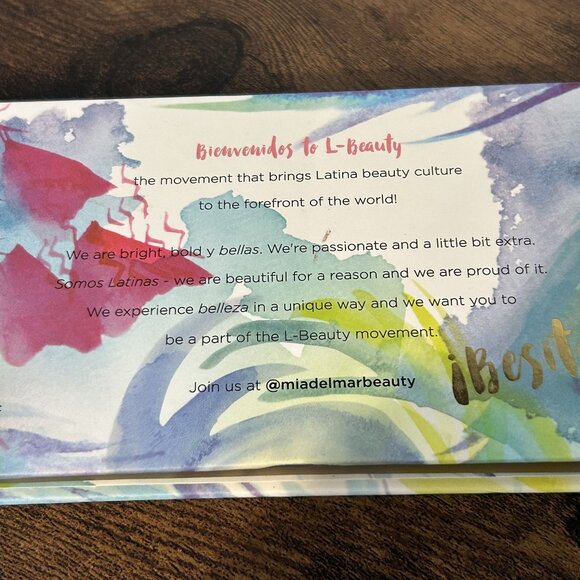 NEW Mia de Mar Life is a Fiesta Eyeshadow Palette Dual Brush Vegan Multicolor - Picture 12 of 13